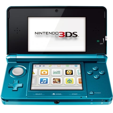 Nintendo 3DS Console, Aqua Blue, Discounted